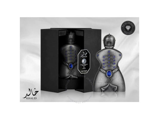 Niche Emarati Khalid Metal Bottle Eau de Parfum by Lattafa – 80ml EDP