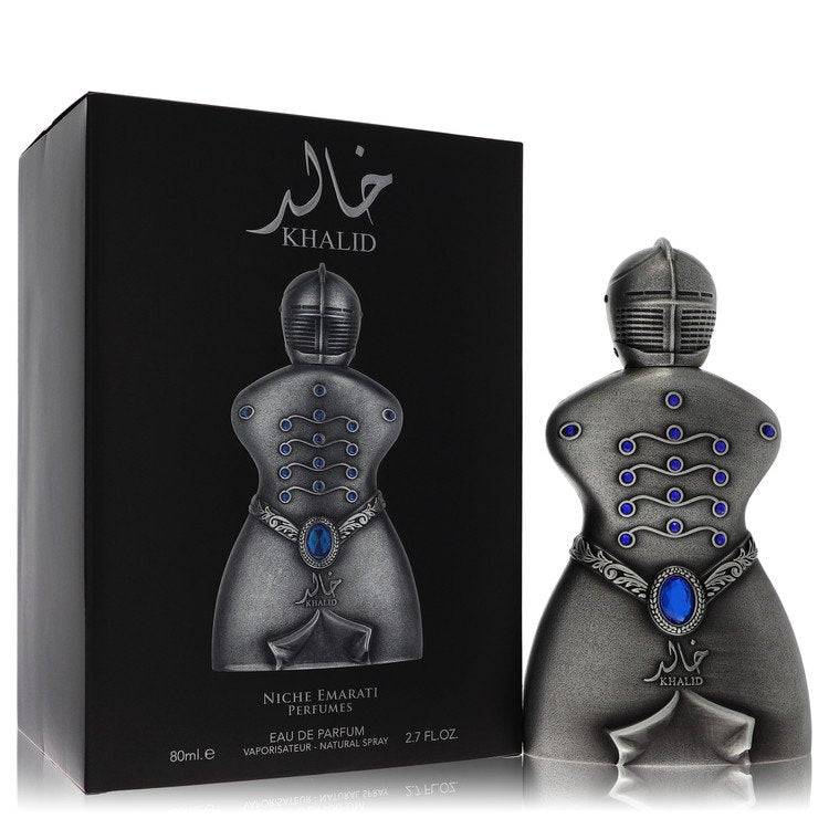 Niche Emarati Khalid Metal Bottle Eau de Parfum by Lattafa – 80ml EDP