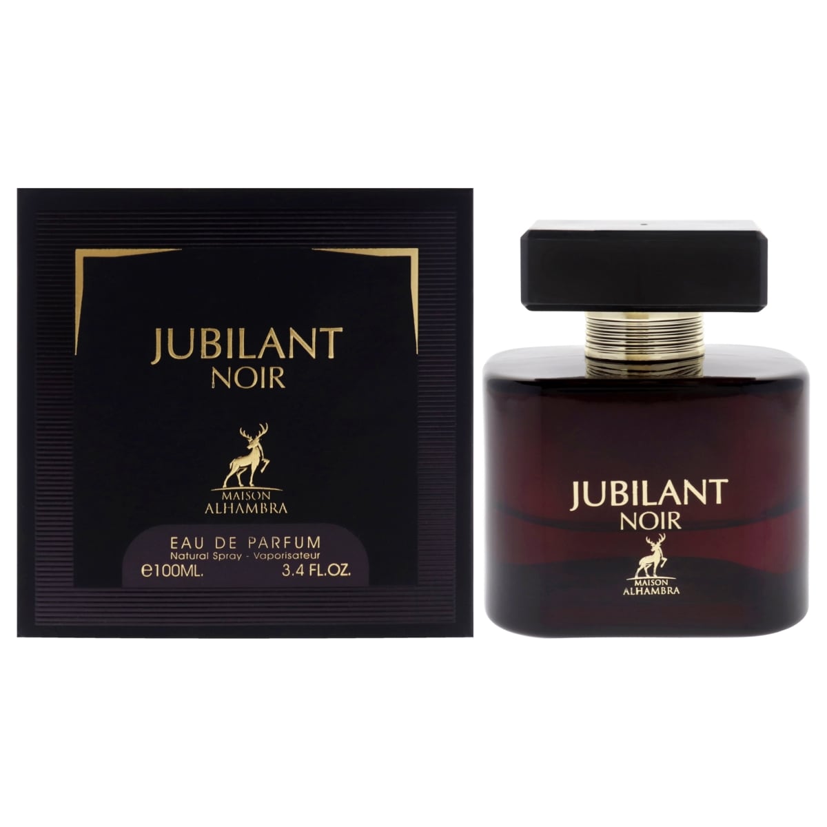 Jubilant Noir Eau de Parfum by Maison Alhambra – 100ml EDP