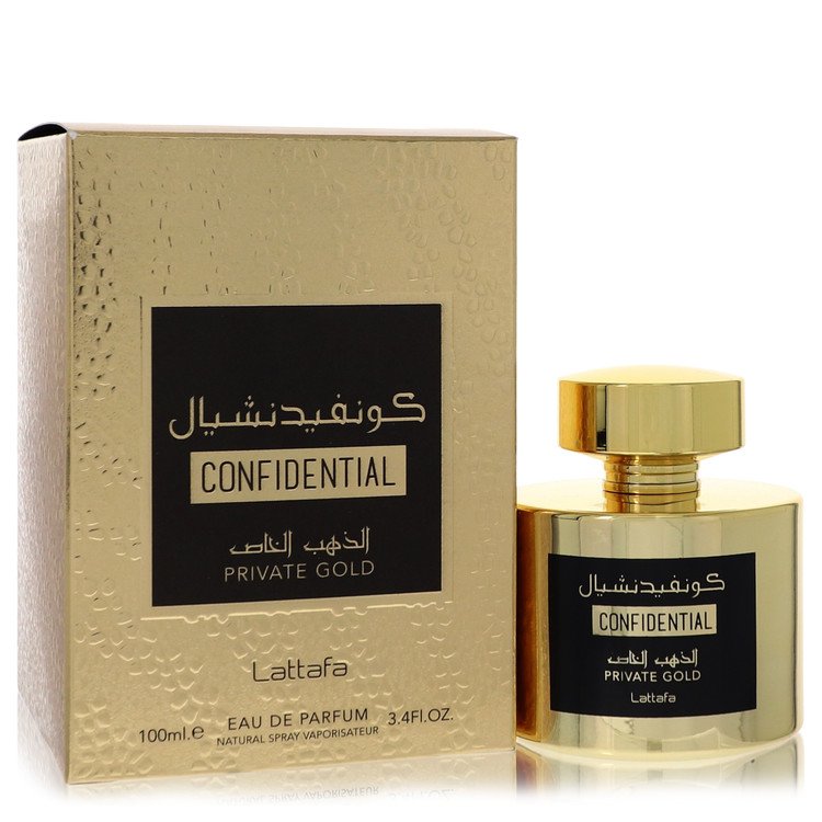 Confidential Private Gold Eau de Parfum by Lattafa – 100ml EDP