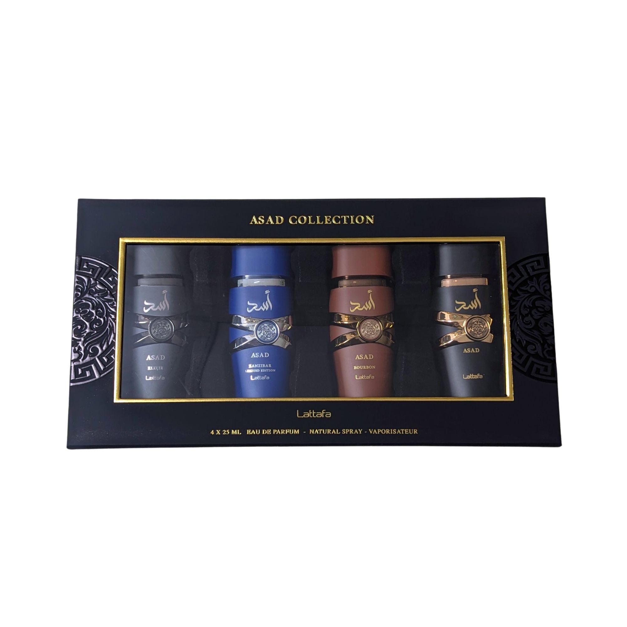 Asad Eau de Parfum Gift Set by Lattafa – 25ml x 4