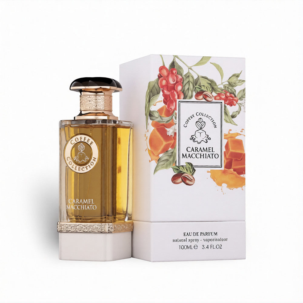 Caramel Macchiato Eau de Parfum by Fragrance World – 100ml EDP