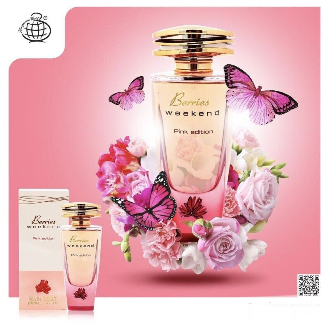 Berries Weekend Pink Edition Eau de Parfum by Fragrance World – 100ml EDP