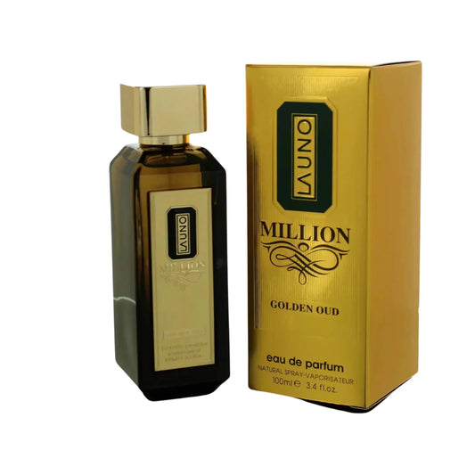 Million La Uno Golden Oud Eau de Parfum by Fragrance World – 100ml EDP