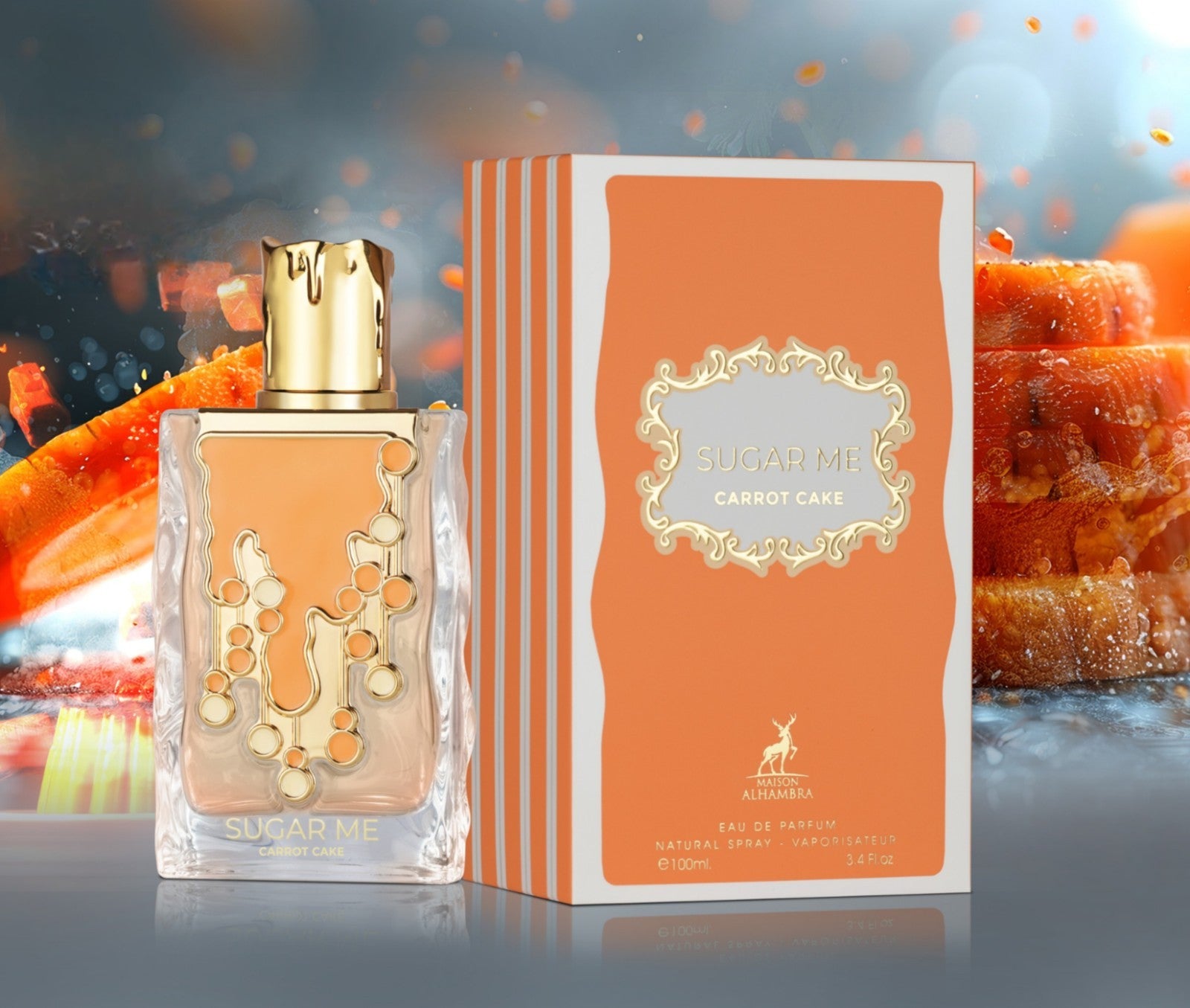 Sugar Me Carrot Cake Eau de Parfum by Maison Alhambra – 100ml EDP