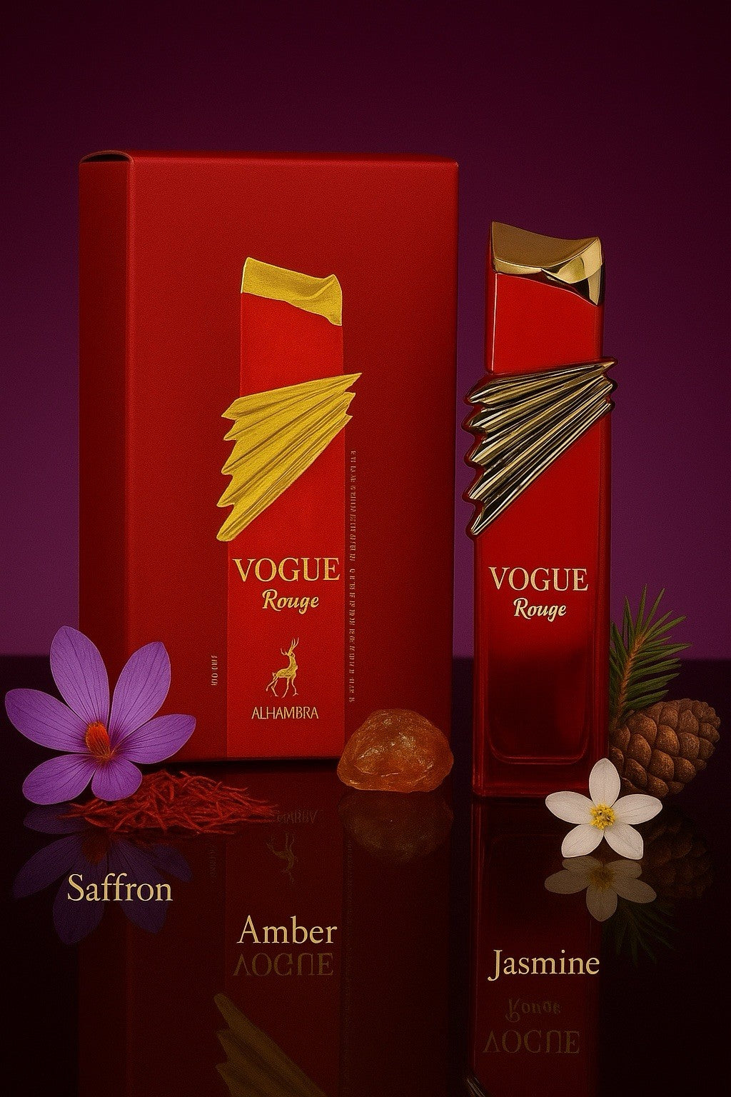 Vogue Rouge Eau de Parfum by Maison Alhambra – 100ml EDP