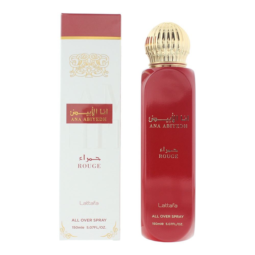 Ana Abiyedh Rouge All Over Spray Eau de Parfum by Lattafa – 150ml Body Spray