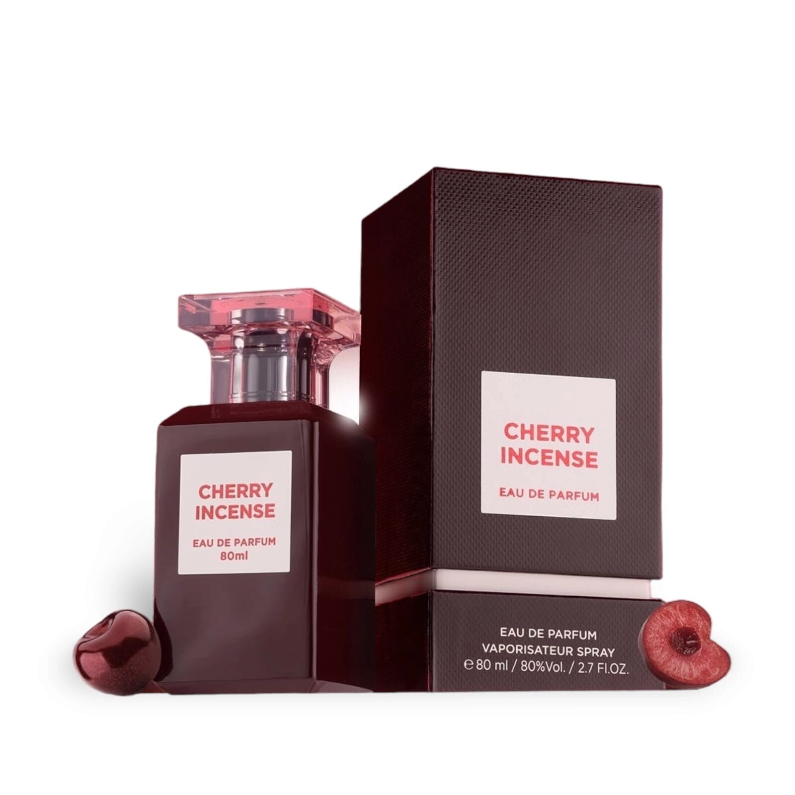 Cherry Incense Eau de Parfum by Fragrance World – 80ml EDP