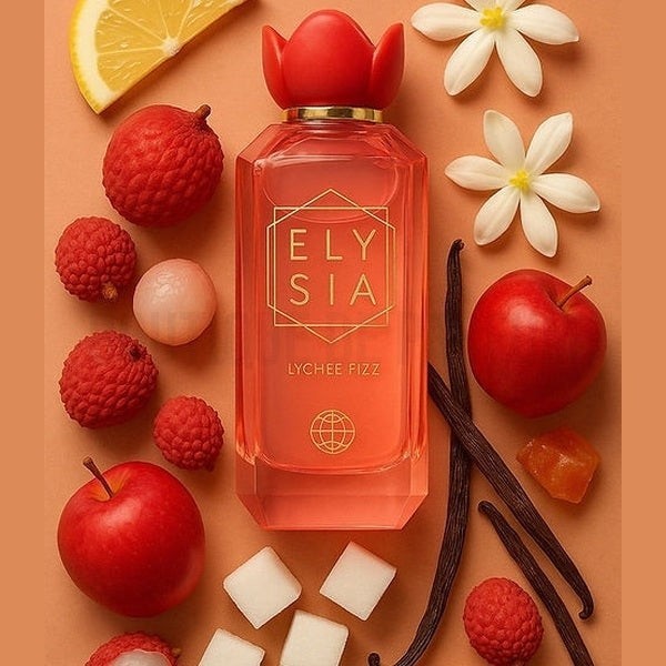 Elysia Lychee Fizz Eau de Parfum by Fragrance World – 100ml EDP