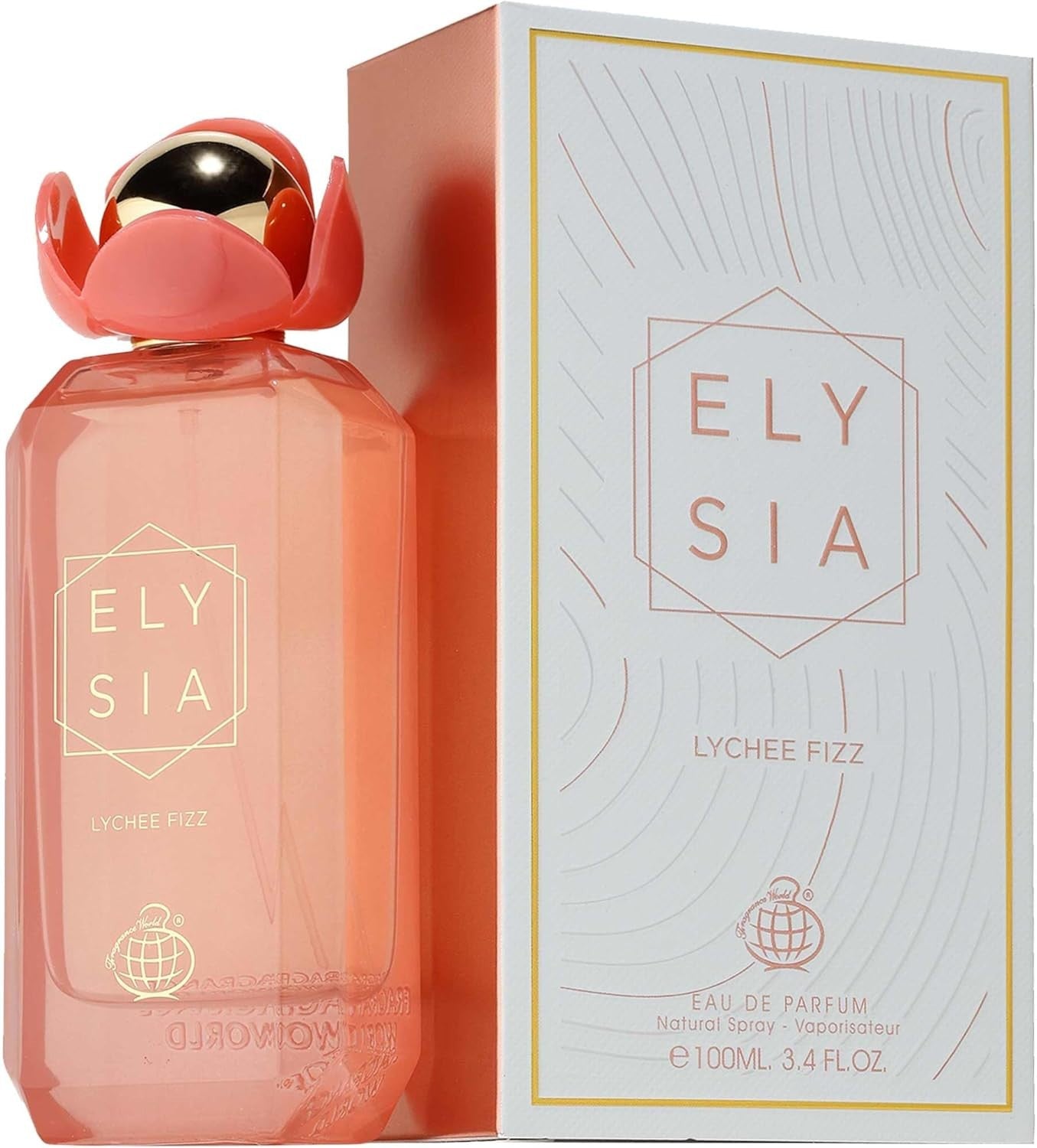Elysia Lychee Fizz Eau de Parfum by Fragrance World – 100ml EDP