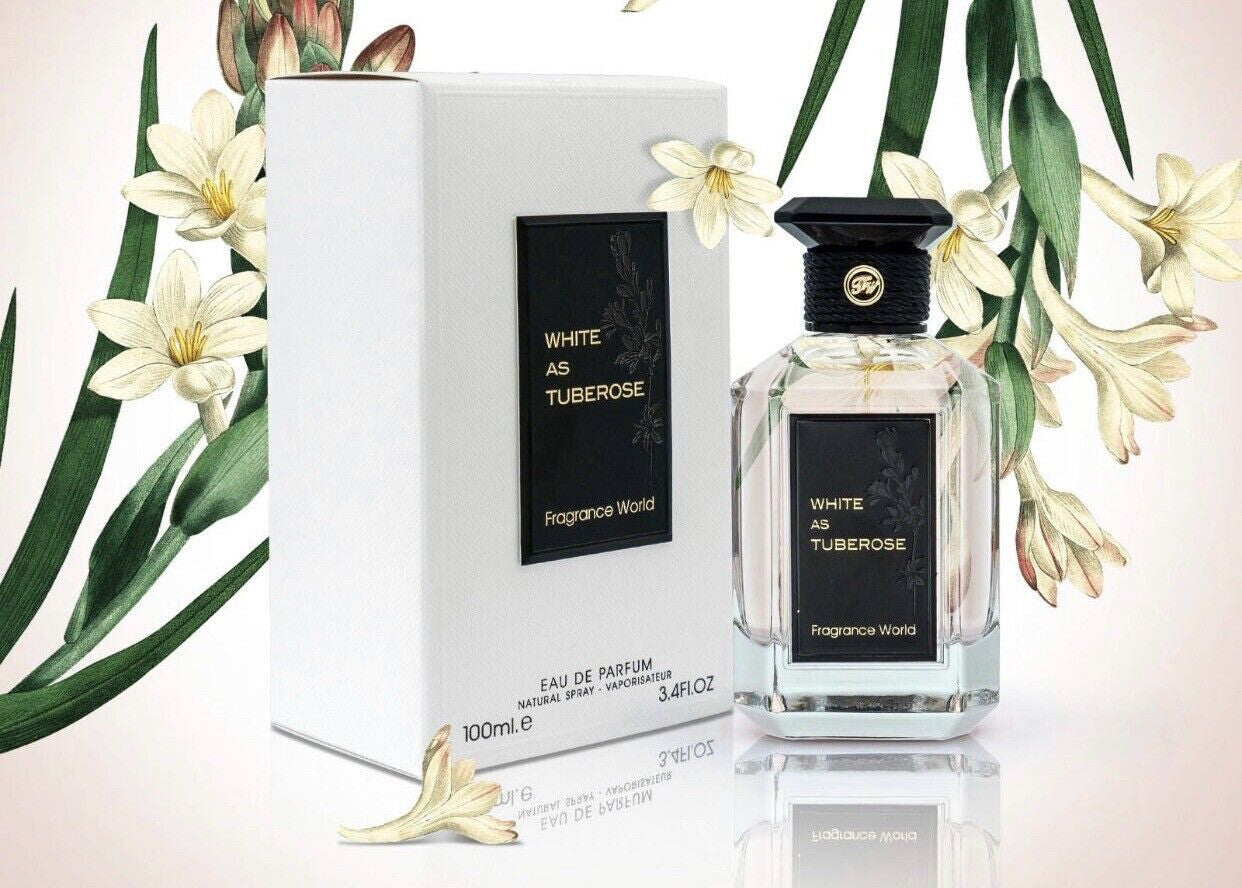 White as Tuberose Eau de Parfum by Fragrance World – 100ml EDP
