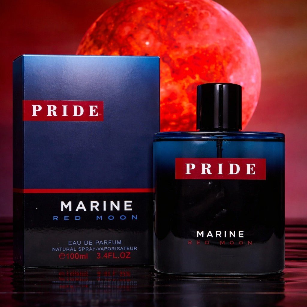 Pride Marine Red Moon Eau de Parfum by Fragrance World – 100ml EDP