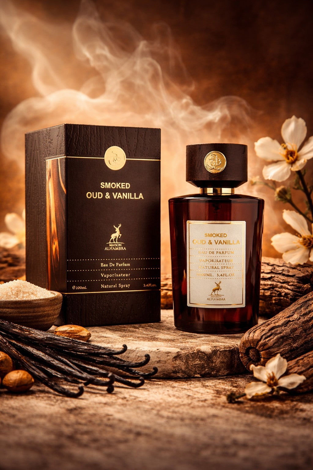 Smoked Oud & Vanilla Eau de Parfum by Maison Alhambra – 100ml EDP