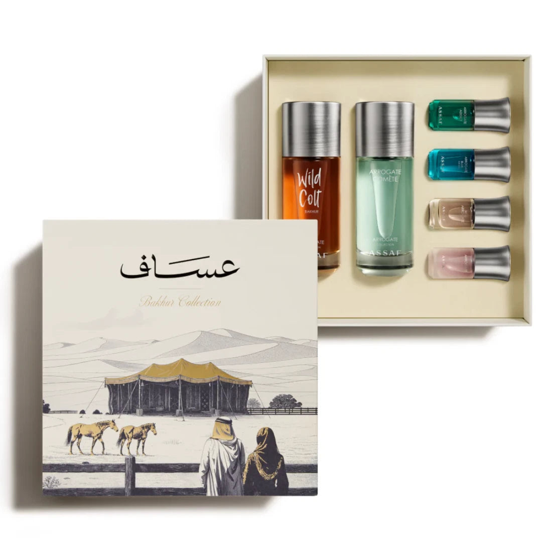 Bakhour Collection Gift Set by Assaf – 150ml x 2 + 10ml x 4 340ml