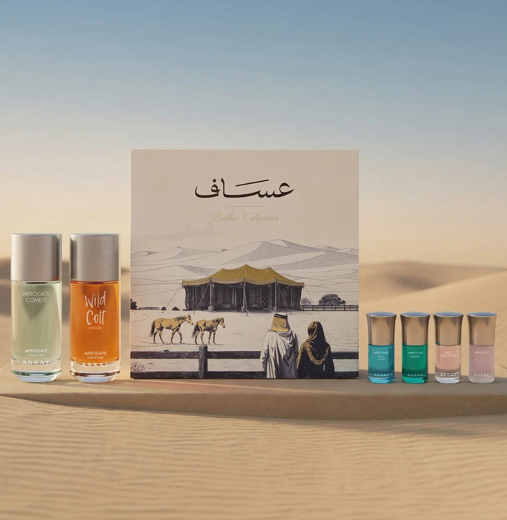 Bakhour Collection Gift Set by Assaf – 150ml x 2 + 10ml x 4 340ml