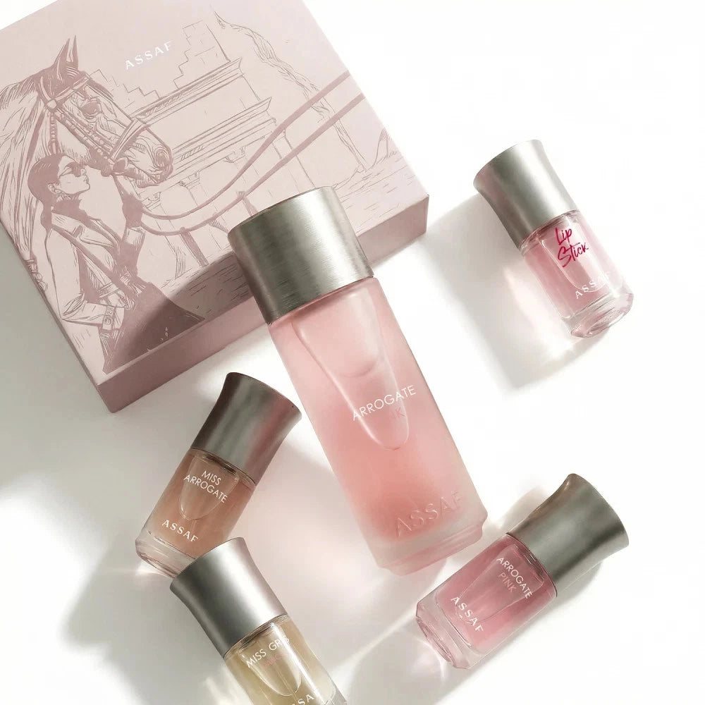 Arrogate Pink Collection Gift Set by Assaf – 200ml + 10ml x 4 240ml