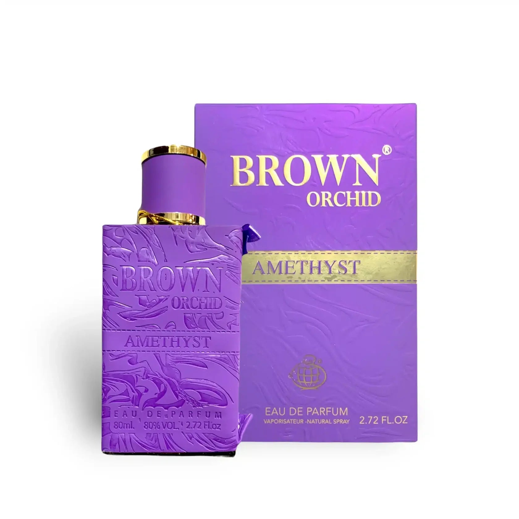 Brown Orchid Amethyst Eau de Parfum by Fragrance World – 80ml EDP