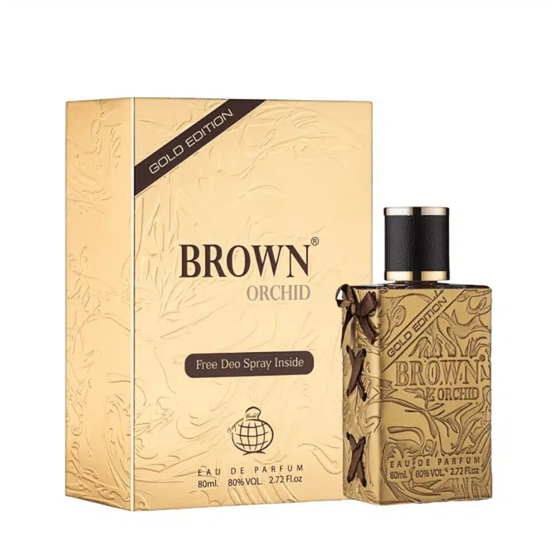 Brown Orchid Gold Edition Eau de Parfum by Fragrance World – 80ml EDP