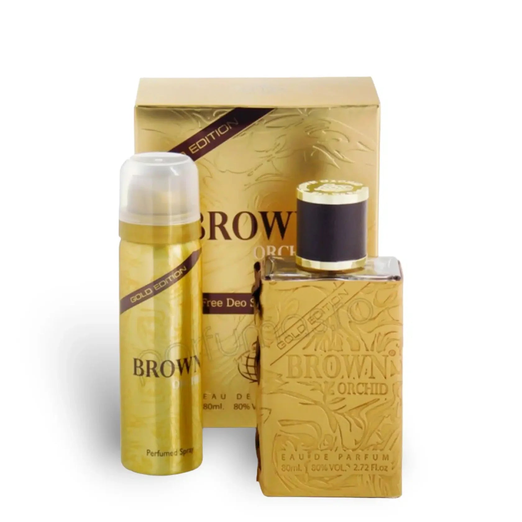 Brown Orchid Gold Edition Eau de Parfum by Fragrance World – 80ml EDP