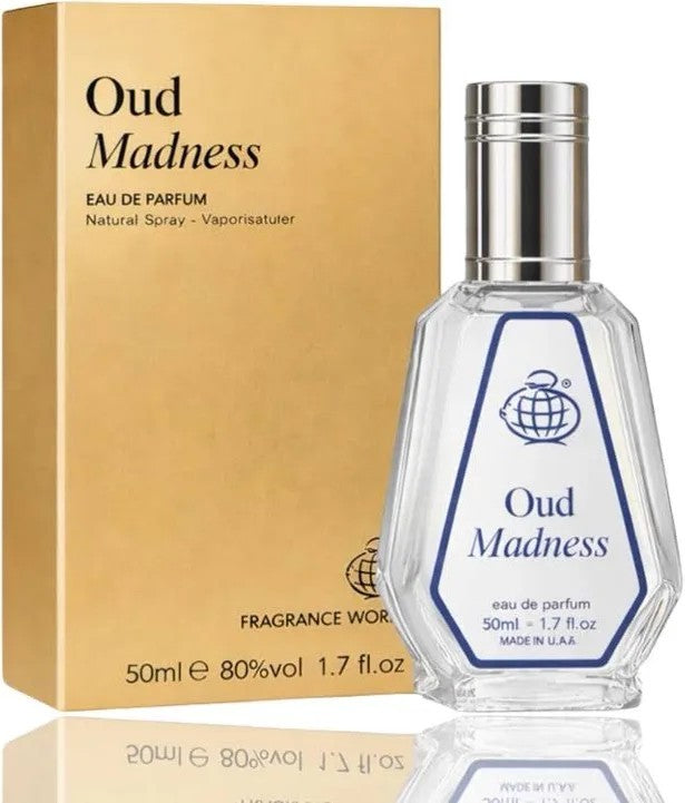 Oud Madness Eau de Parfum by Fragrance World – 50ml EDP