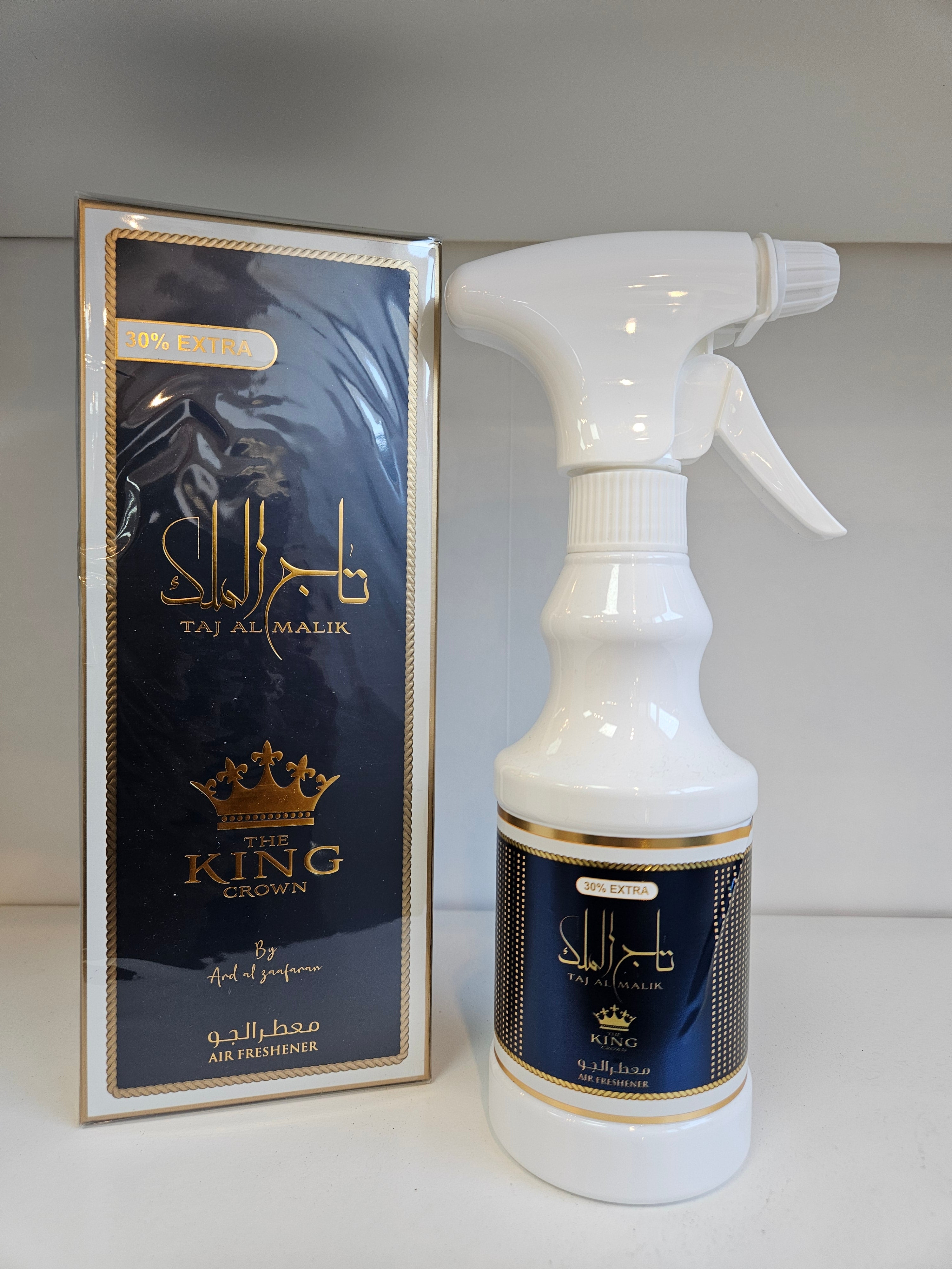 Taj Al Malik The King Crown Fabric Freshener by Ard Al Zaafaran – 450ml Spray