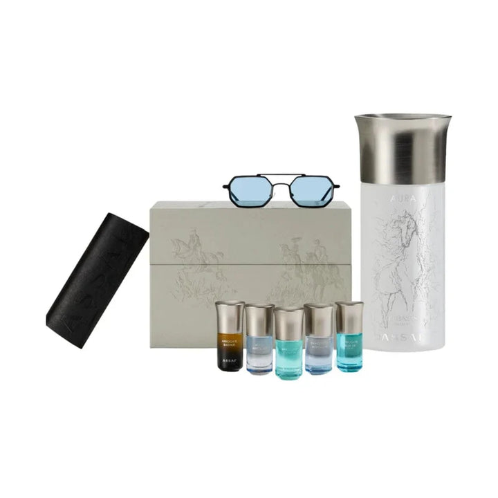 Aura Pegasus Collection Set by Assaf – 150ml + 5 Mini Perfumes