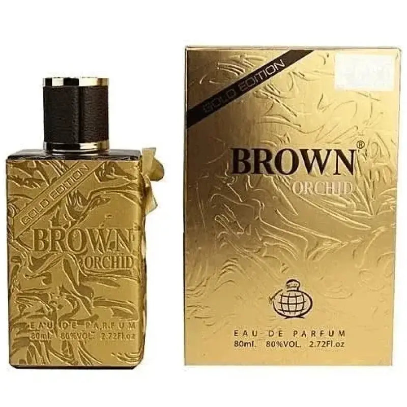 Brown Orchid Gold Edition Eau de Parfum by Fragrance World – 80ml EDP
