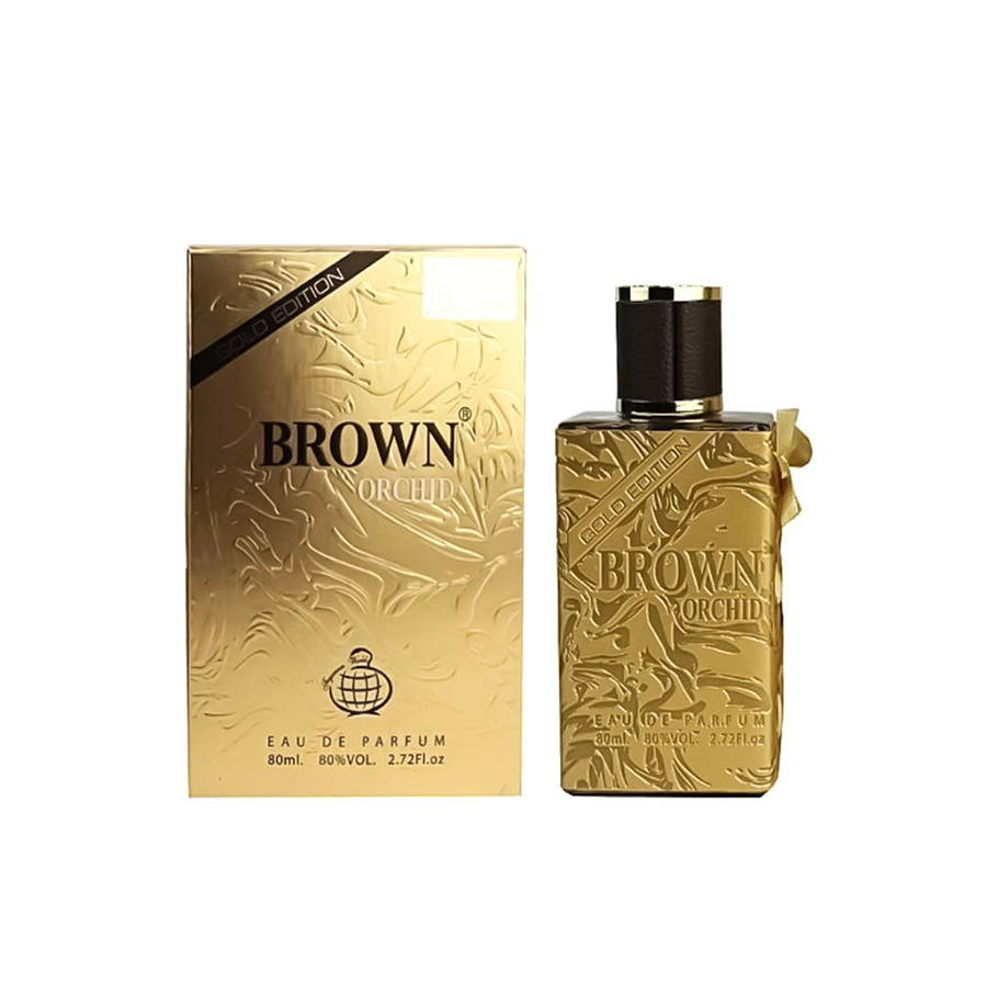 Brown Orchid Gold Edition Eau de Parfum by Fragrance World – 80ml EDP