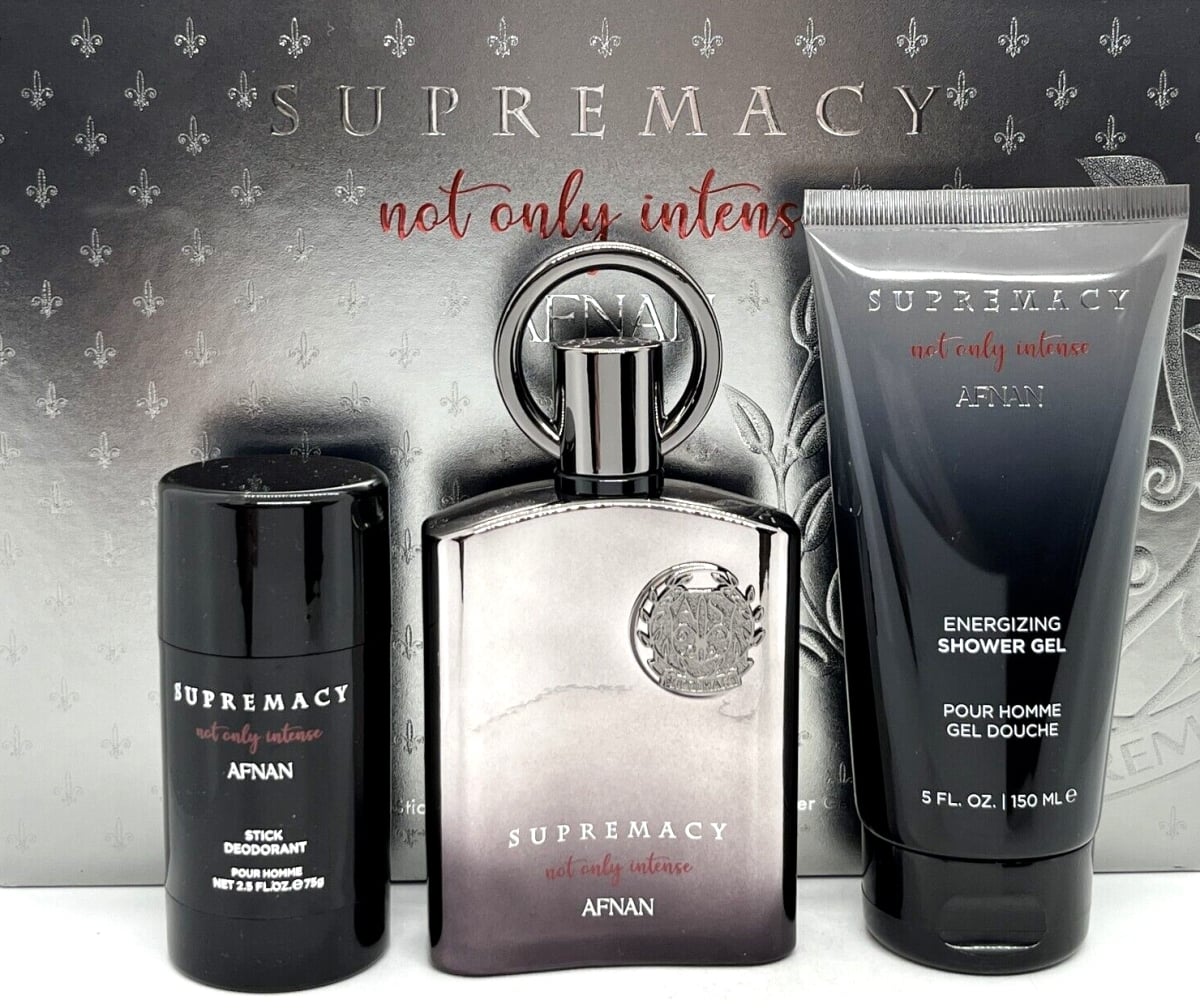 Supremacy Not Only Intense Gift Set by Afnan – 100ml Extrait de Parfum