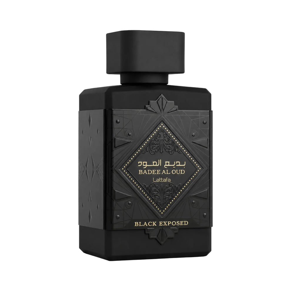 Badee Al Oud Black Exposed Eau de Parfum by Lattafa – 100ml EDP