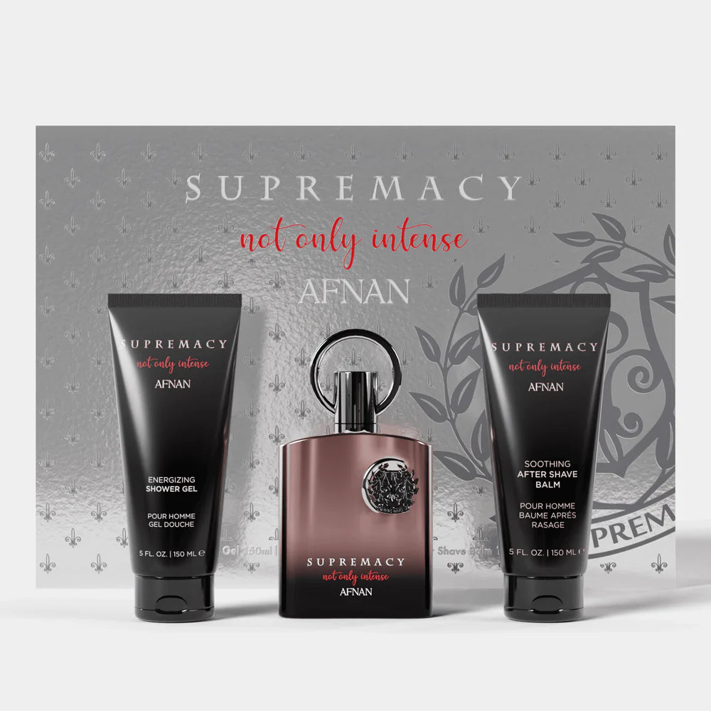 Supremacy Not Only Intense Gift Set by Afnan – 100ml Extrait de Parfum