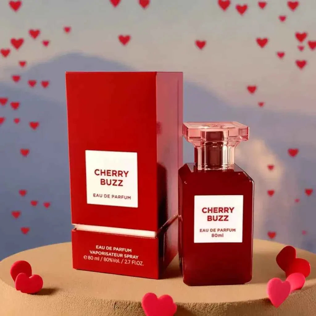 Cherry Buzz Eau de Parfum by Fragrance World – 80ml