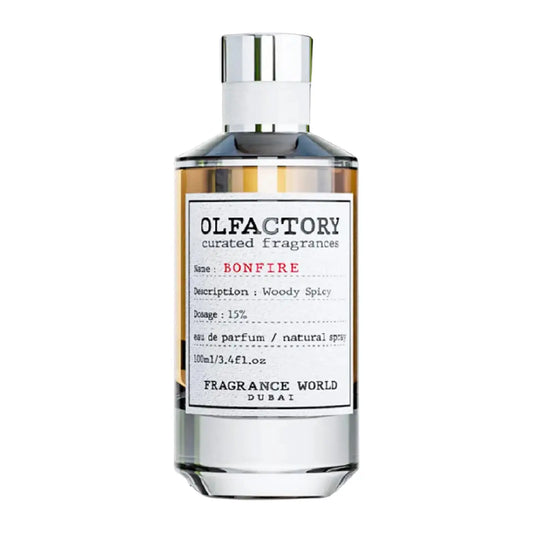 Olfactory Bonfire Eau de Parfum by Fragrance World – 100ml