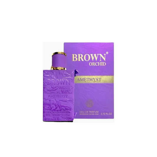 Brown Orchid Amethyst Eau de Parfum by Fragrance World – 80ml